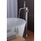 Anzzi Angel 2-Handle Claw Foot Tub Faucet with Hand Shower in Brushed Nickel FS-AZ0044BN - alternate 3